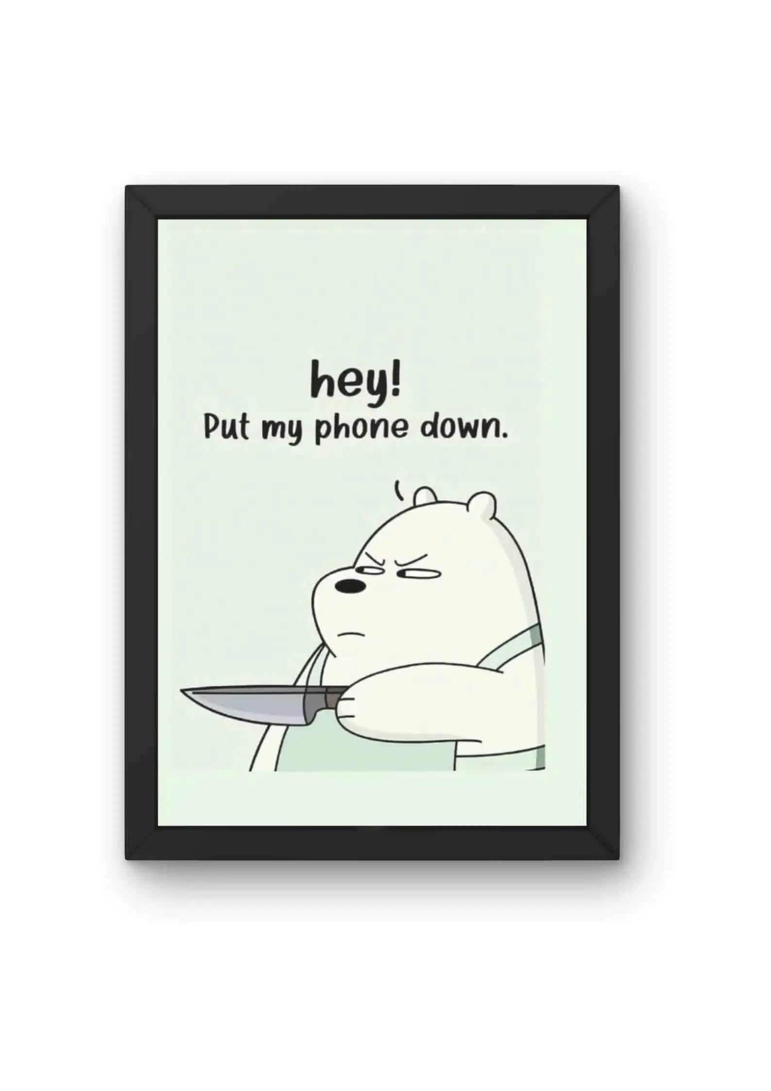 Ice Bear's Warning Poster CLADURE