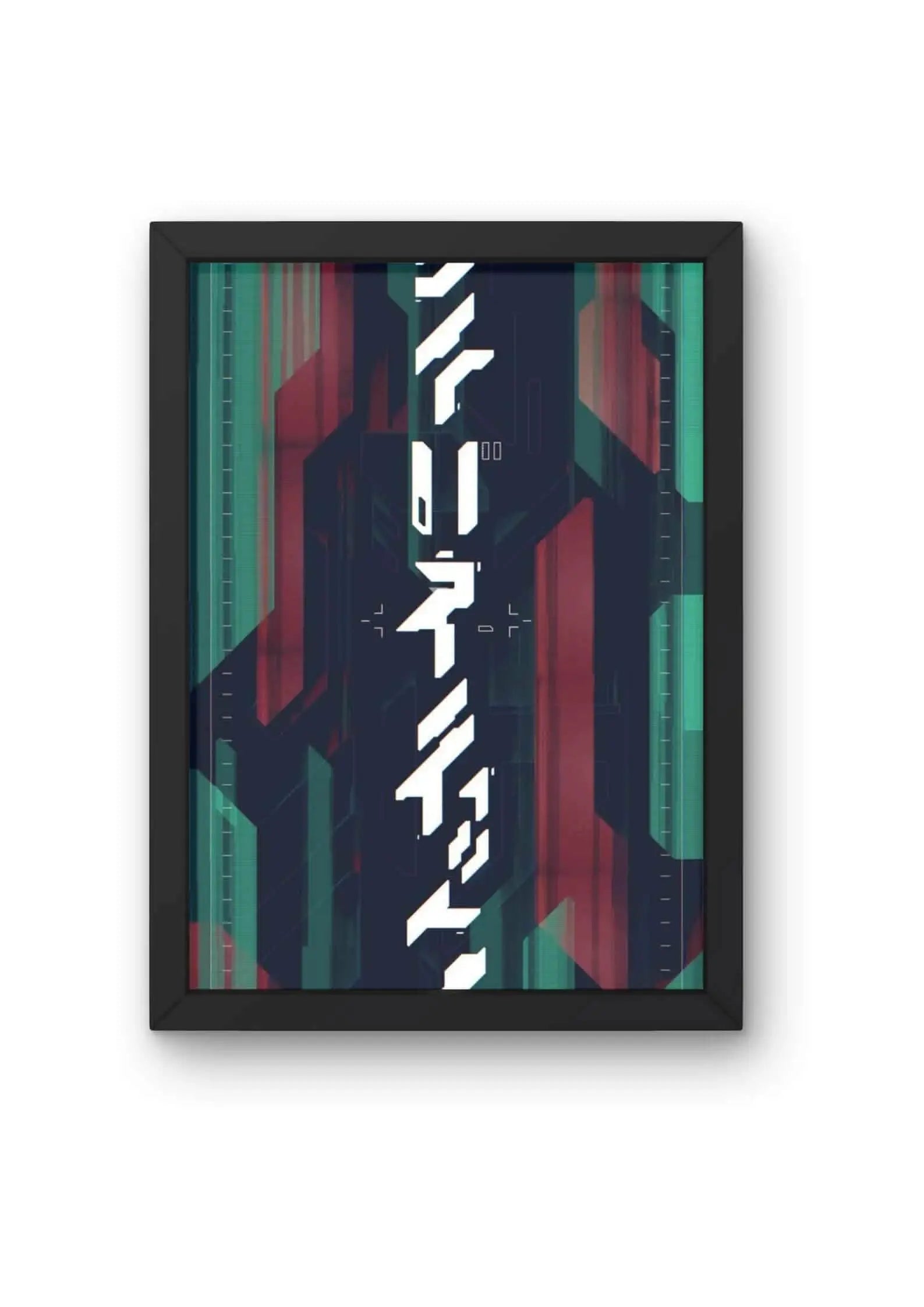 Futuristic Typography Poster CLADURE