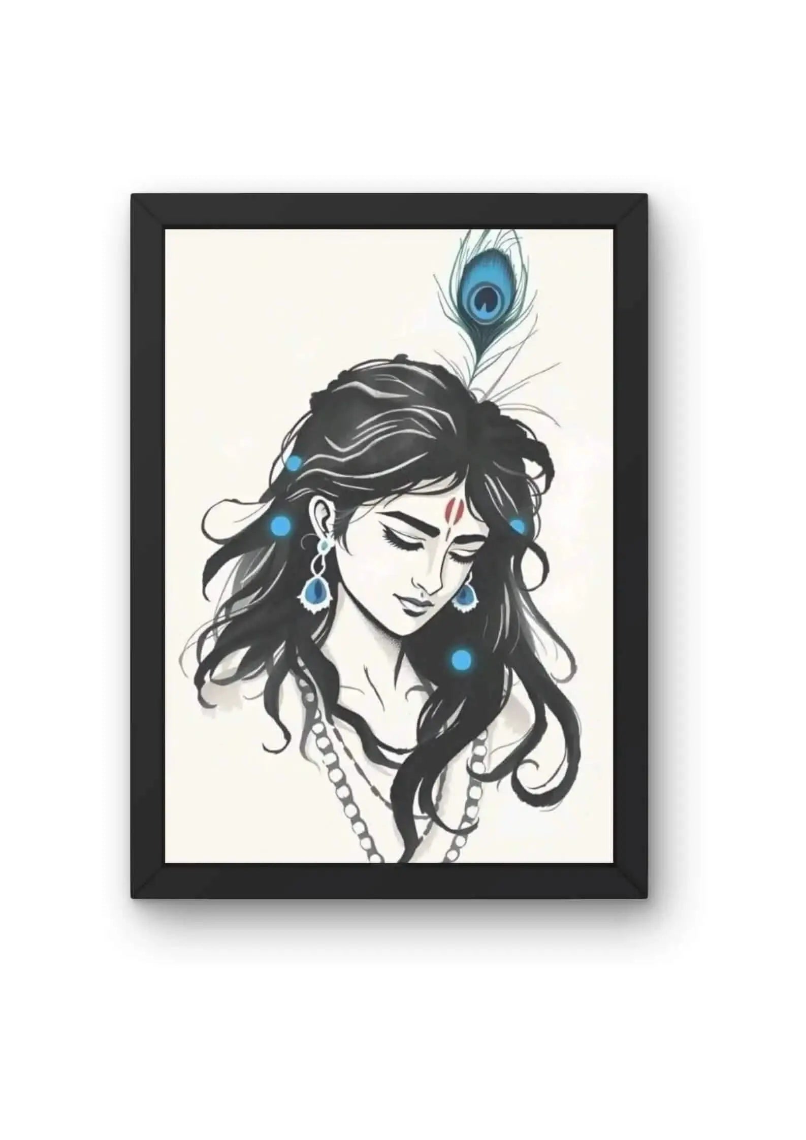 God Krishna's Serenity Poster CLADURE