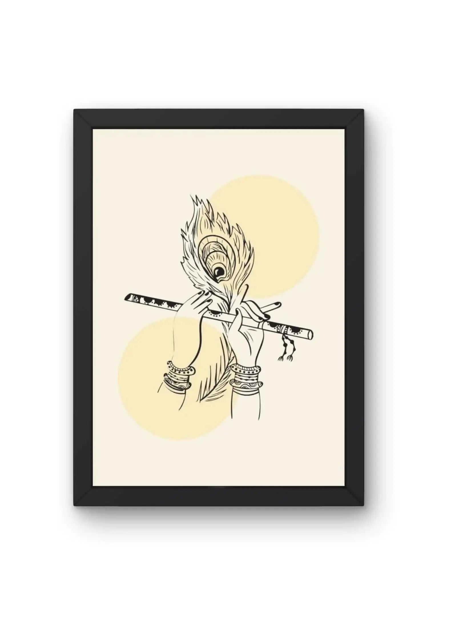 Krishna's Divine Melody God Poster CLADURE