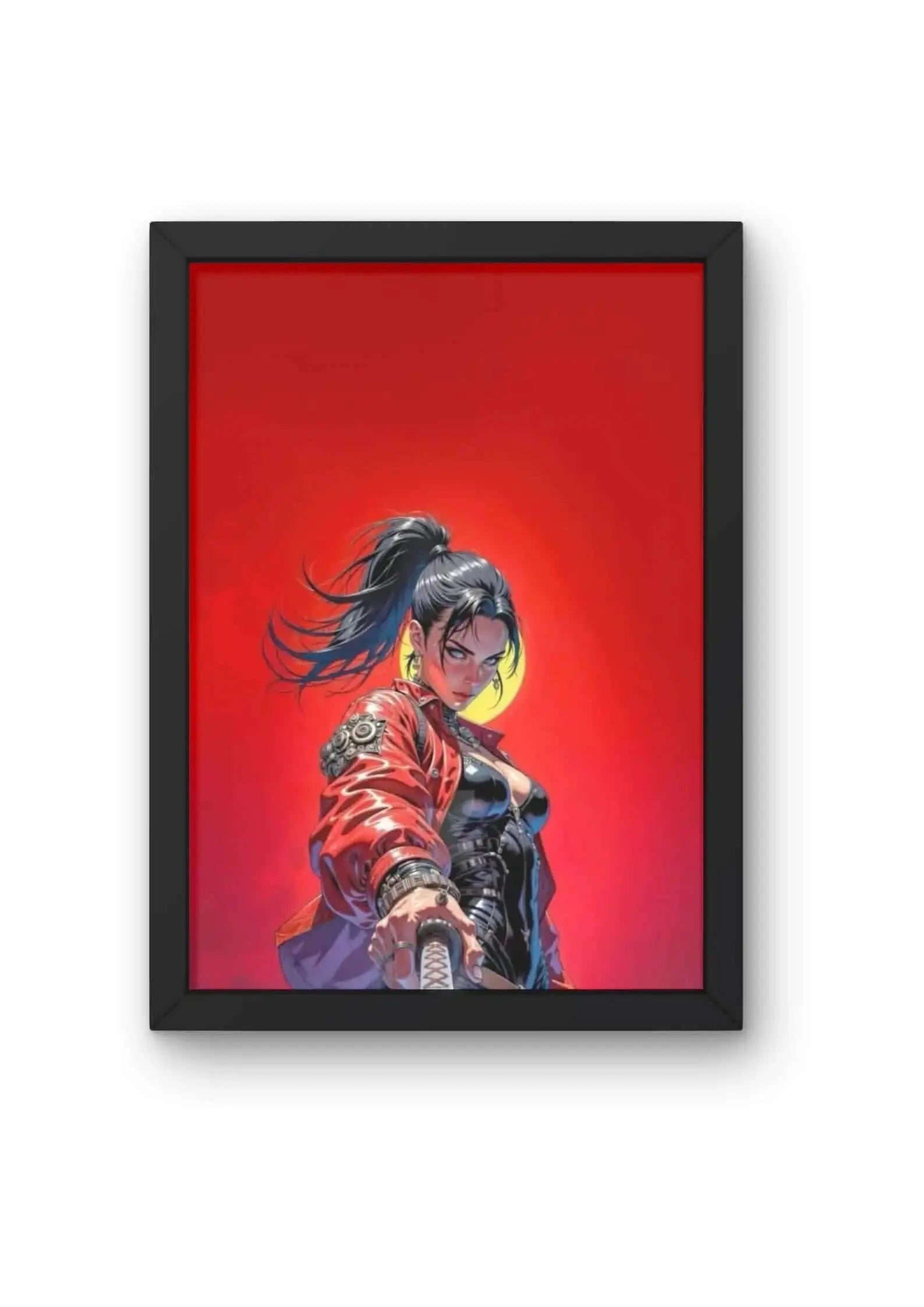 Cyberpunk Samurai Anime Poster CLADURE