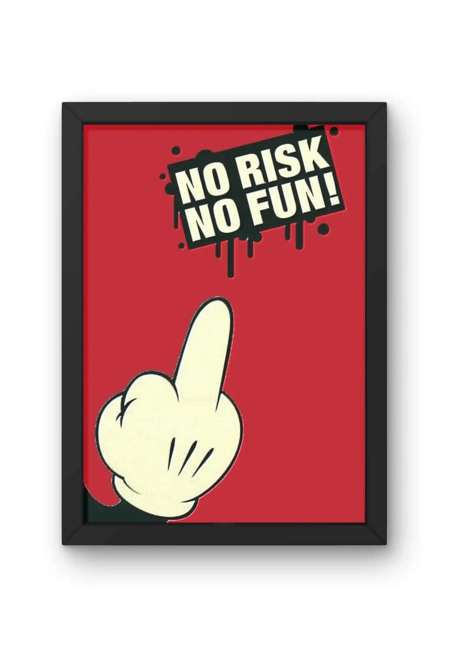 No Risk, No Fun! Quote Poster CLADURE