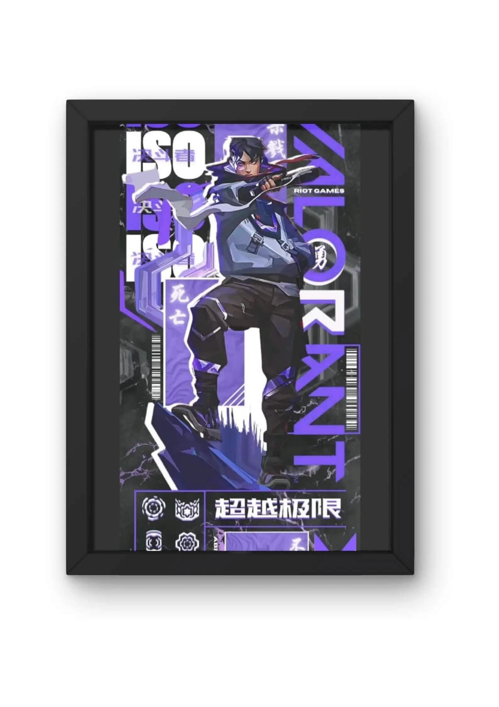 "Valorant : Iso Game Poster product_type CLADURE"