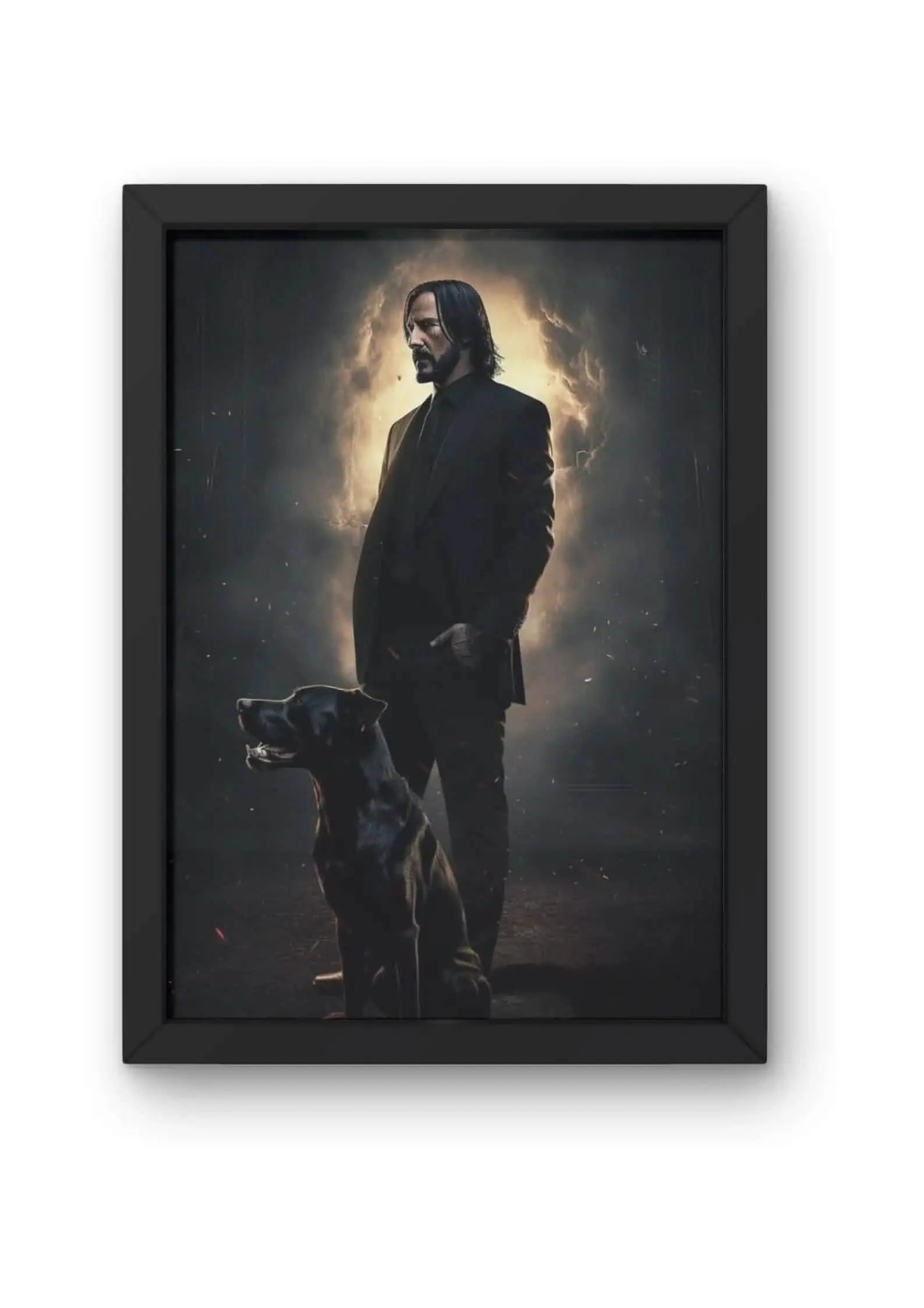 John Wick and Dog Movie Poster CLADURE