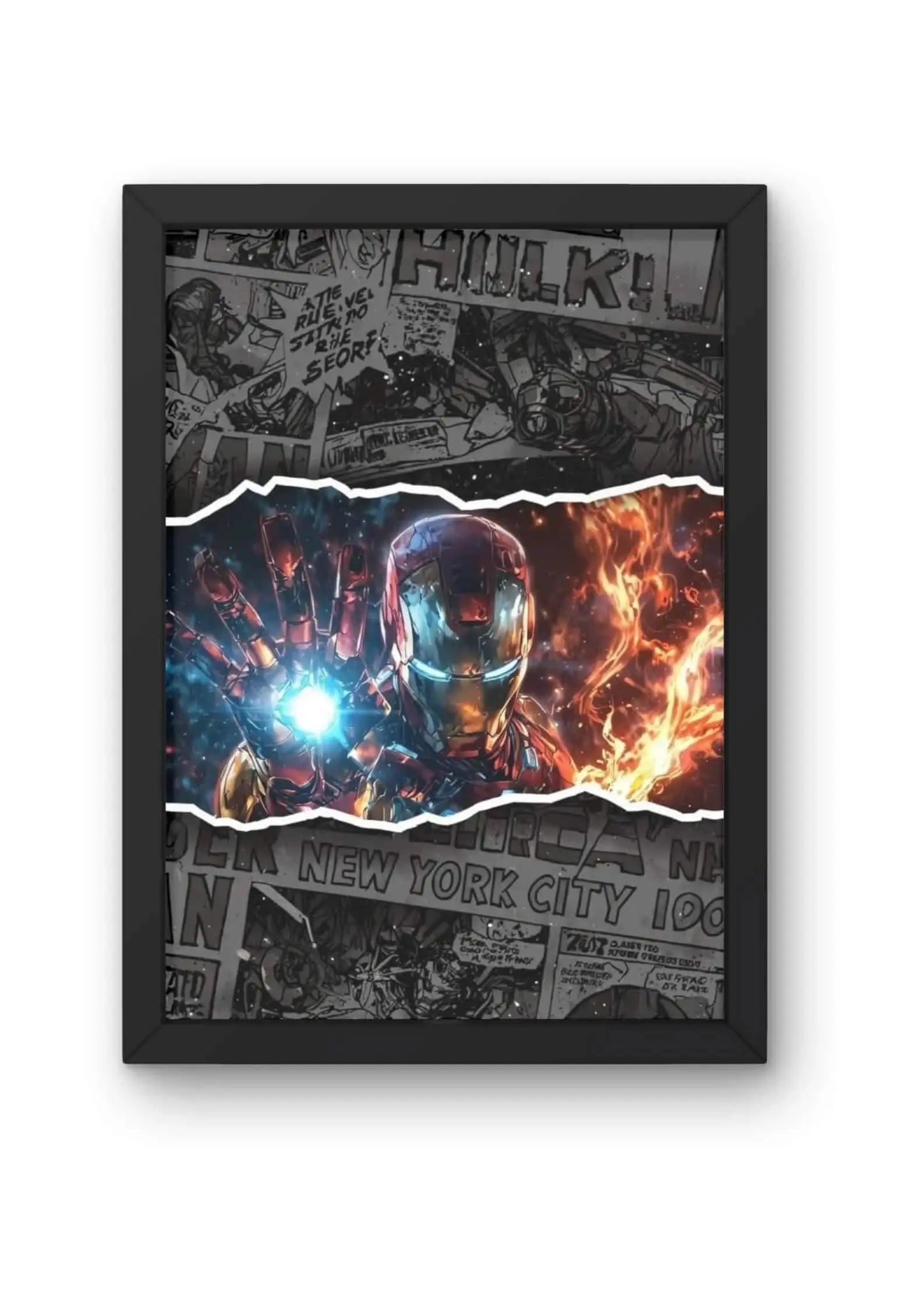 Iron Man Comic Clash Marvel Poster CLADURE