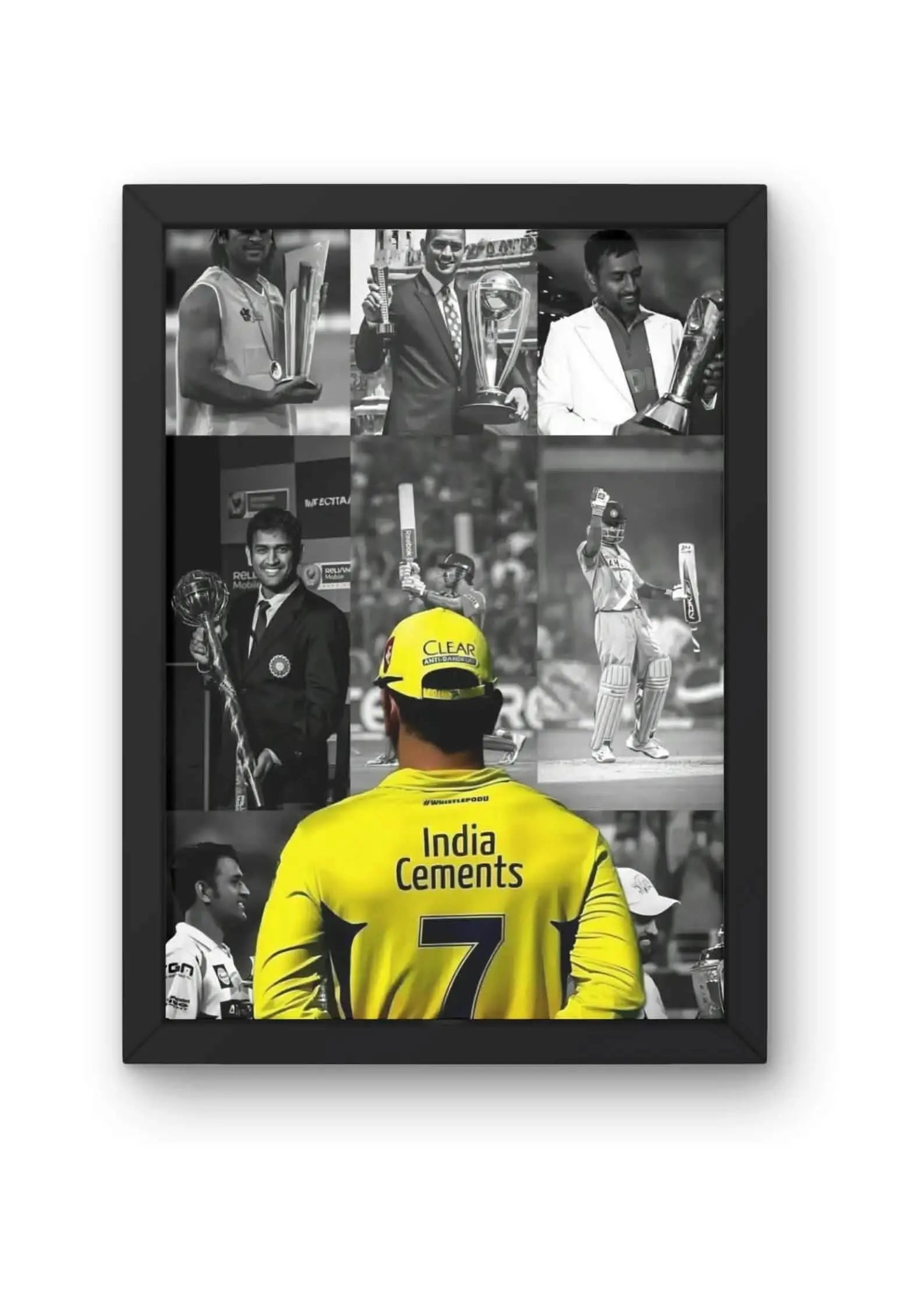 Dhoni's Legacy Collage Poster CLADURE