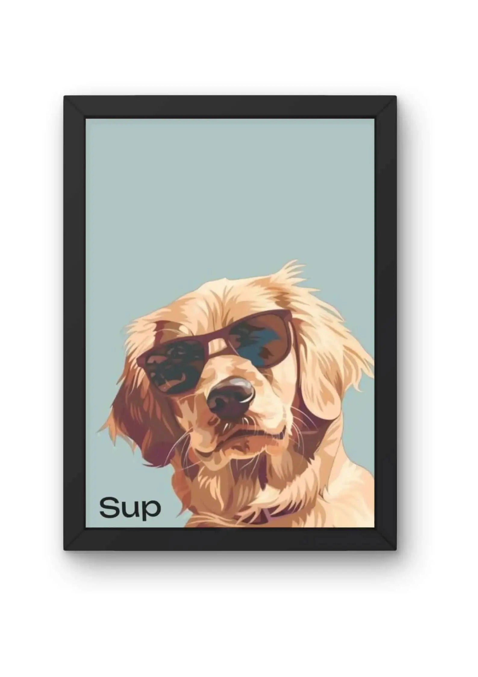 Good Vibes Dog Poster CLADURE