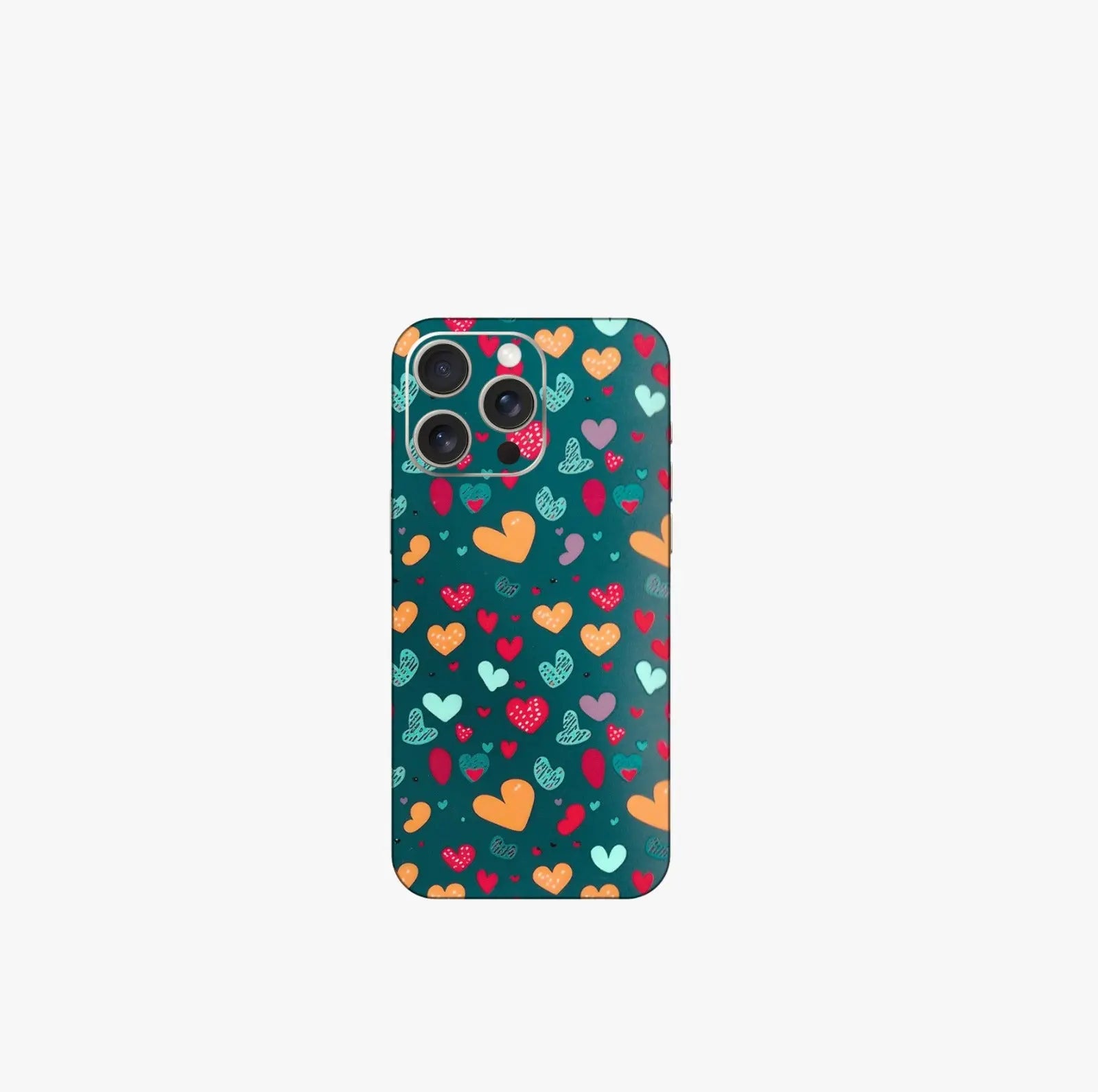 Hearts Galore Phone Skin – Premium Matte Aesthetic Heart Design CLADURE