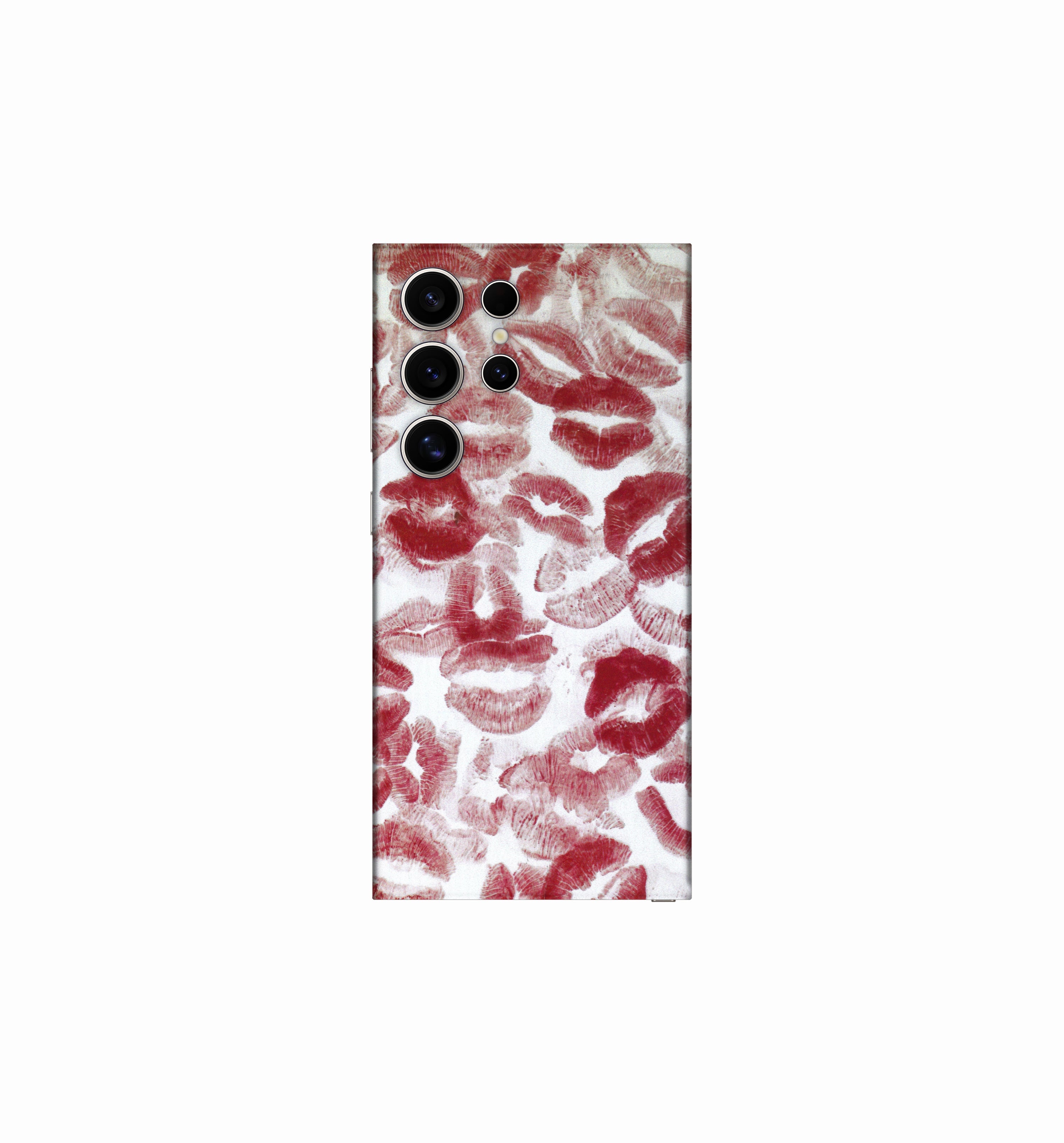 Crimson Kisses – Aesthetic Lip Print Phone Skin CLADURE Phone Skin