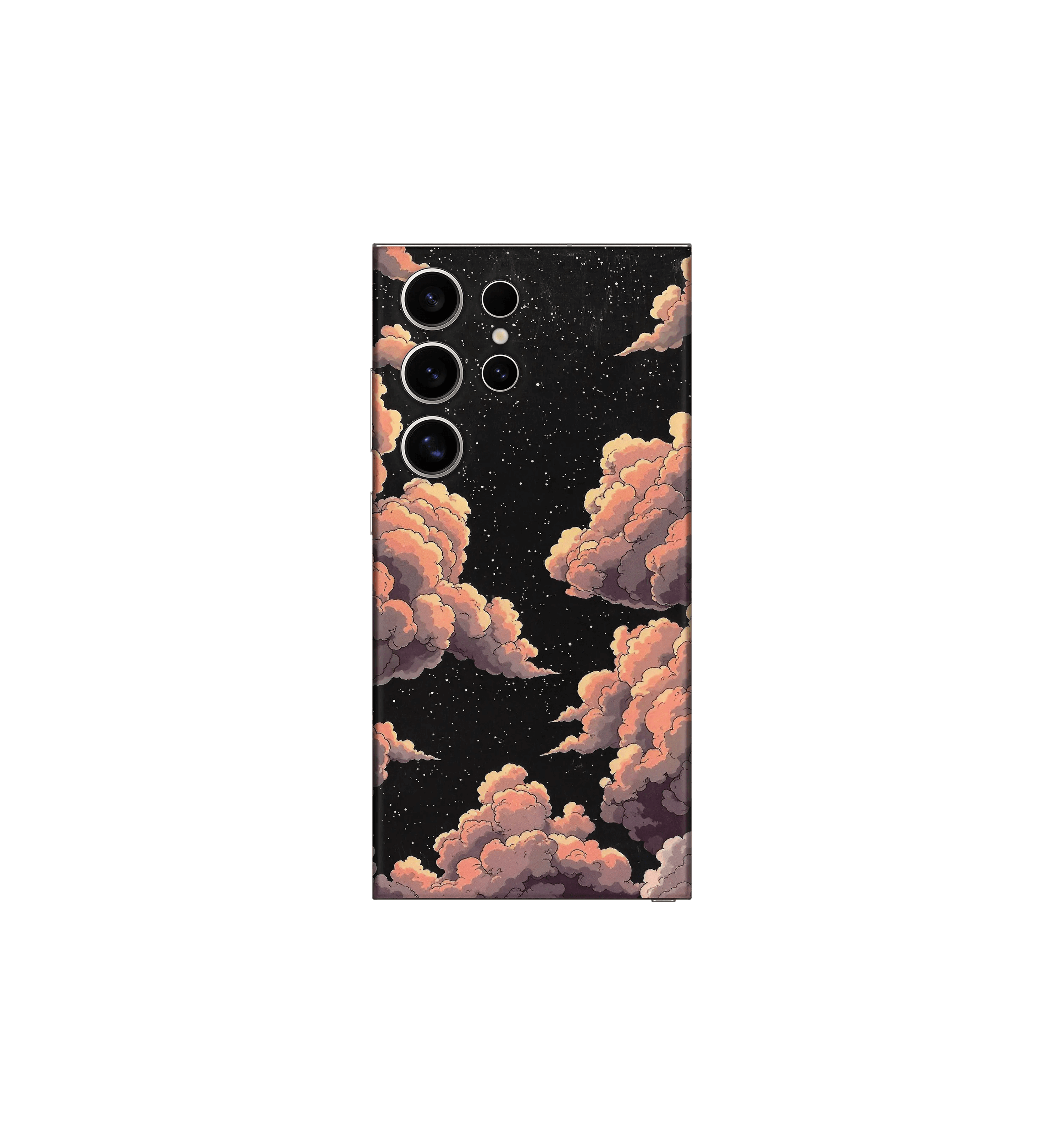 Night Sky Clouds 3D Embossed Phone Skin product_type CLADURE